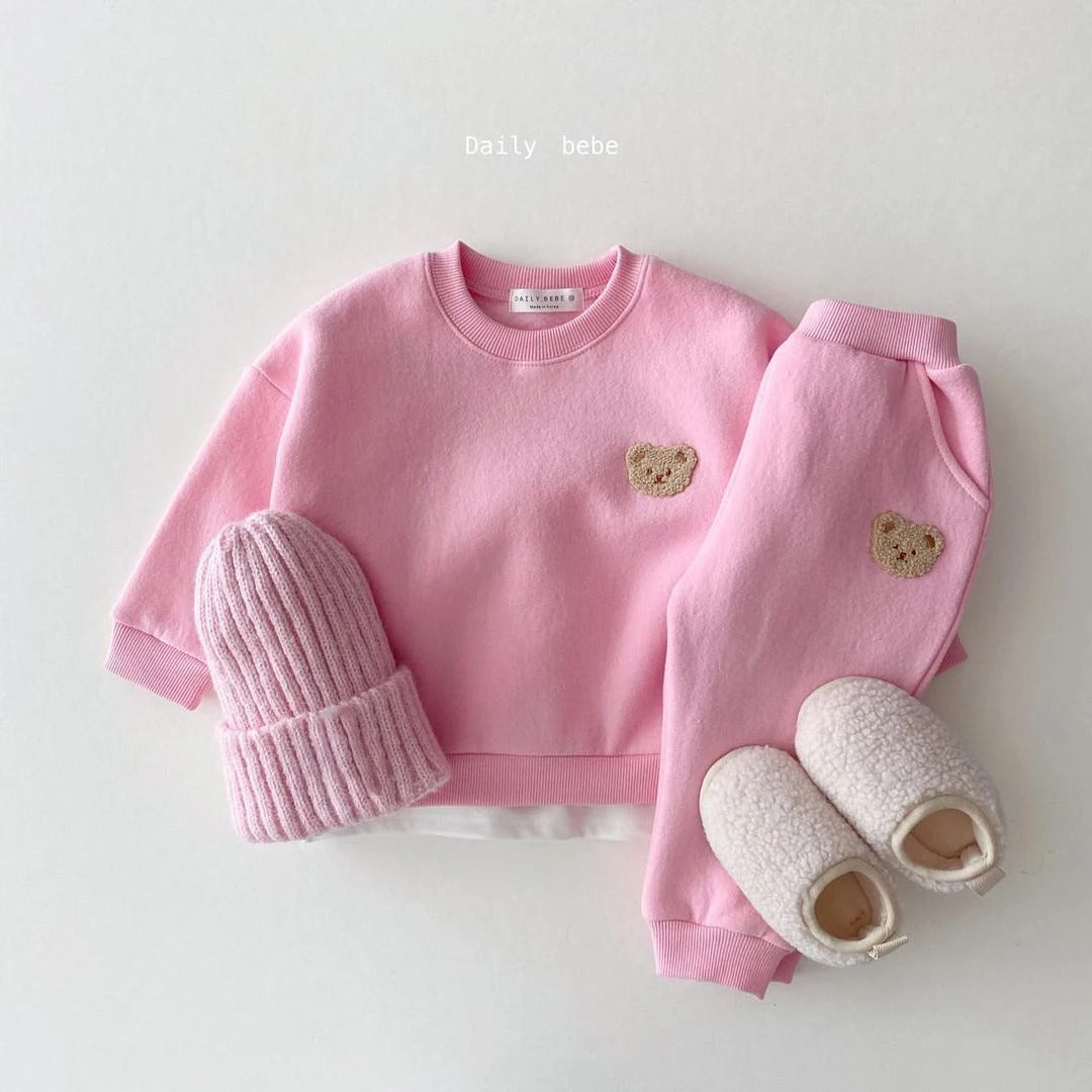 Jogging Set mit Teddy