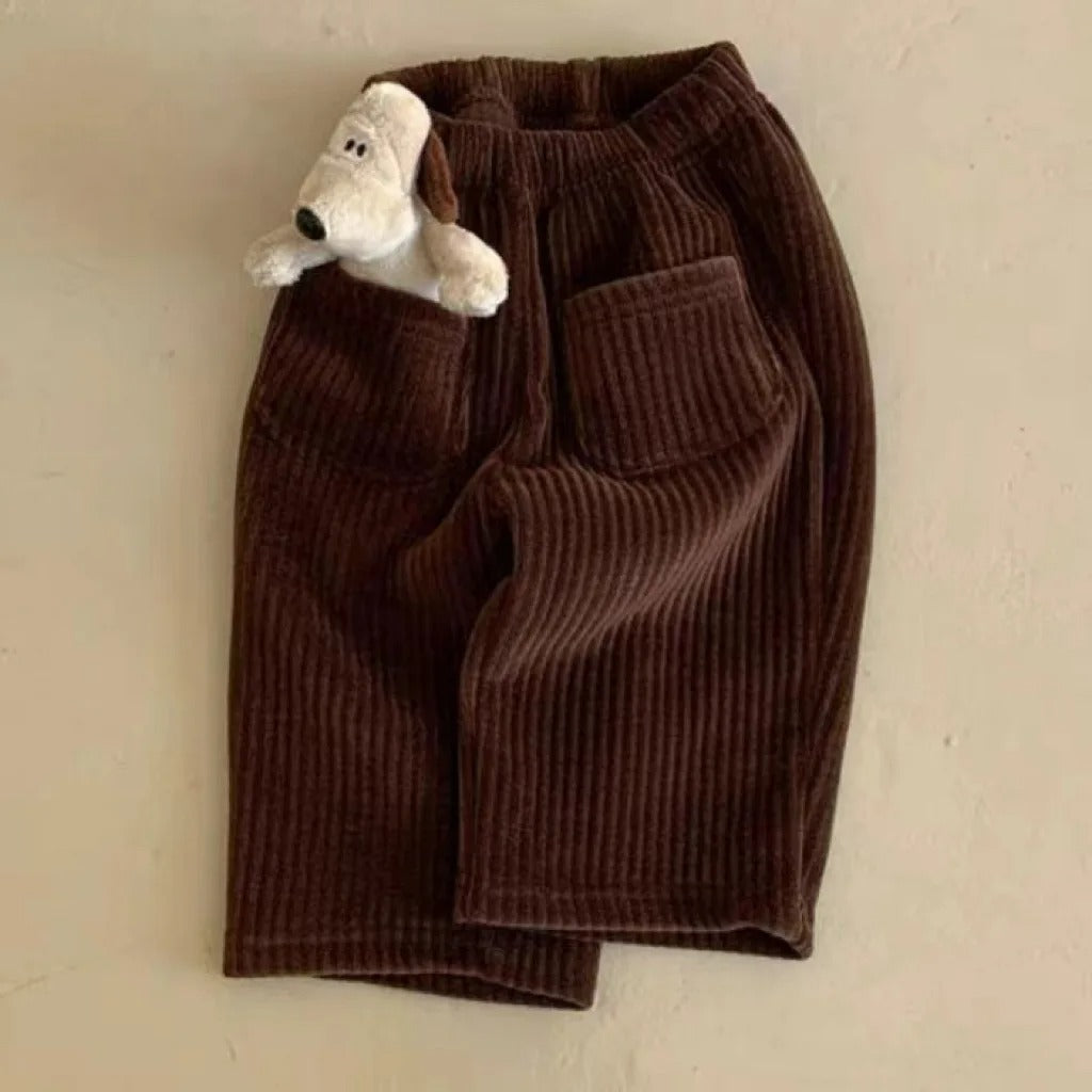 Gerippte Loose Fit Hose