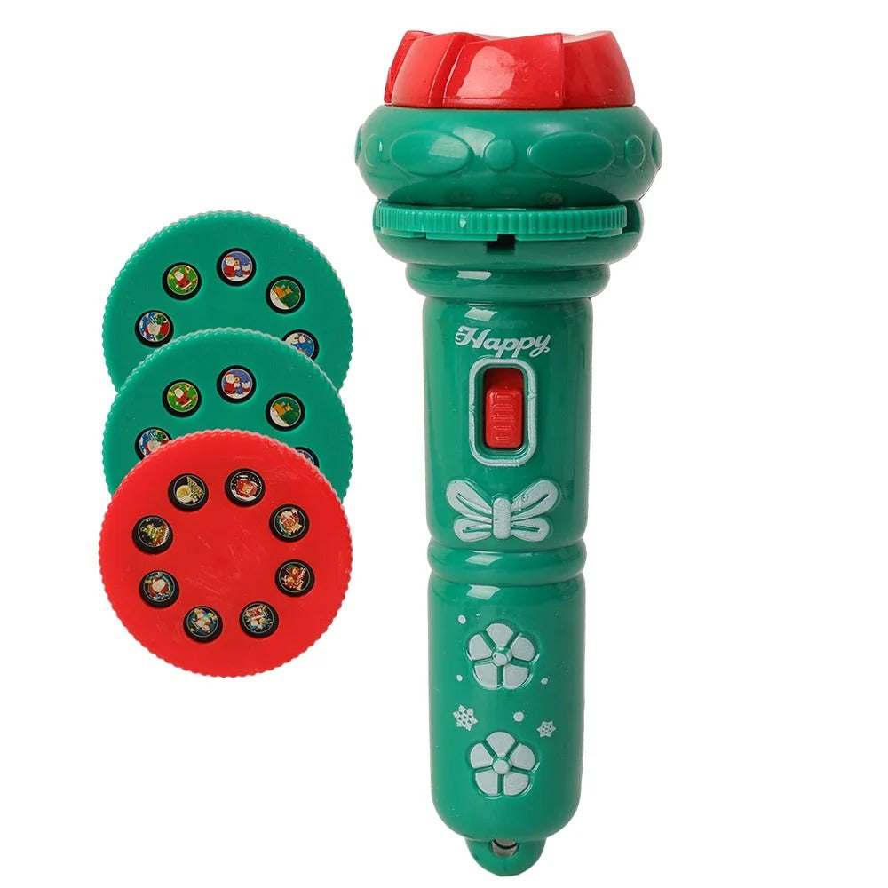 Kinder-Taschenlampe mit Weihnachtsmotiven