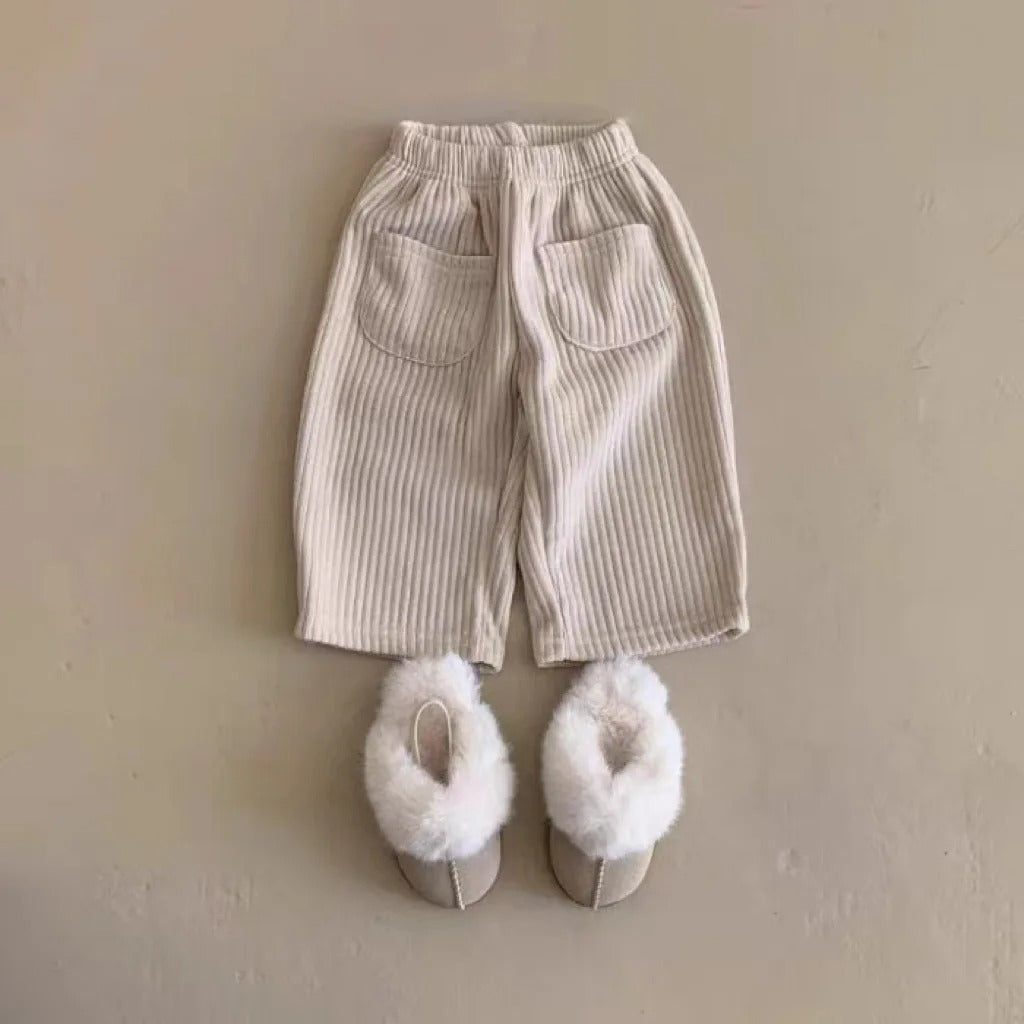 Gerippte Loose Fit Hose