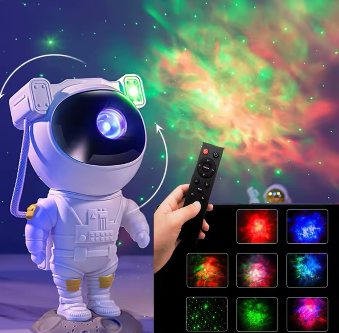 Astronauten Kinderlampe Sternenprojektor