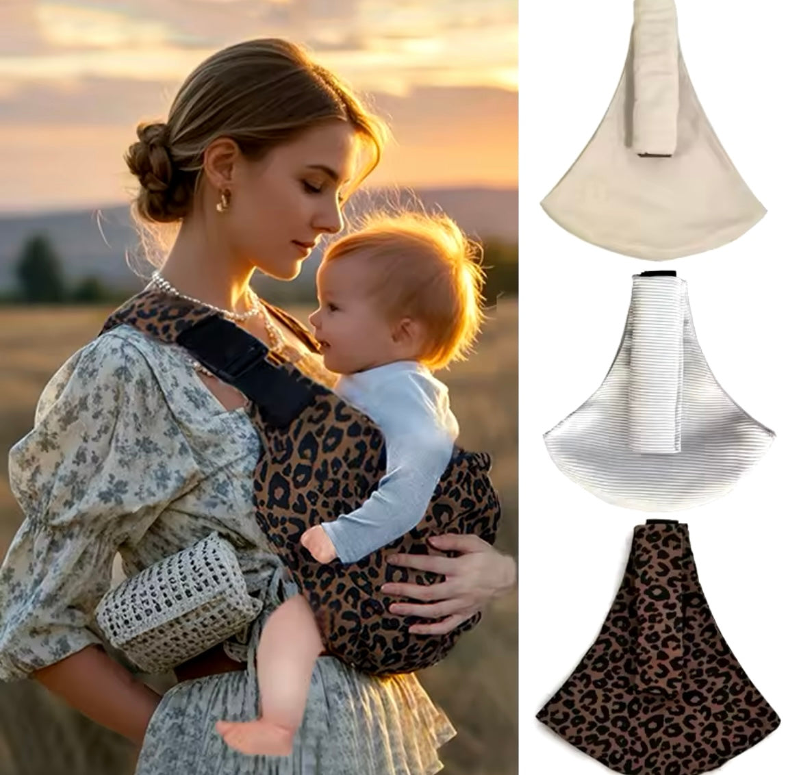 Seitliche Trage für Babys und Kleinkinder