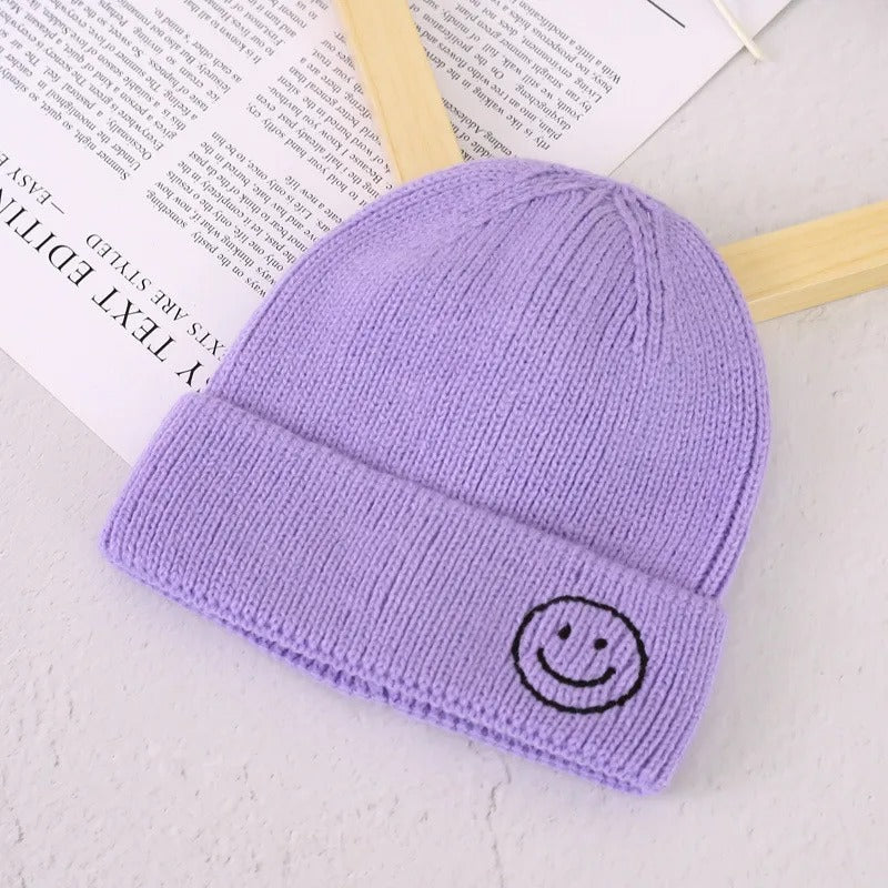 Smiley Beanie für Kinder