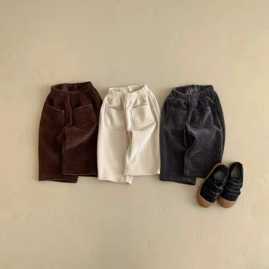 Gerippte Loose Fit Hose