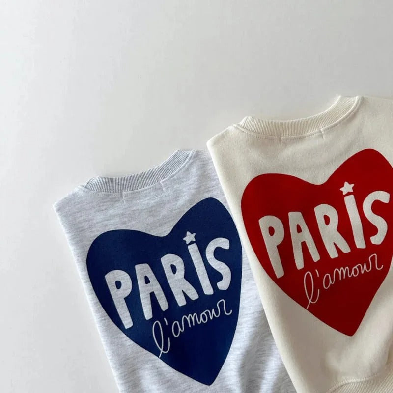 Kleinkind Sweater "Paris l'amour"