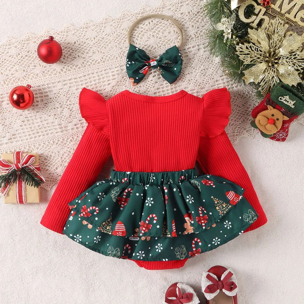 "Santa Baby" Kleid mit Schleife