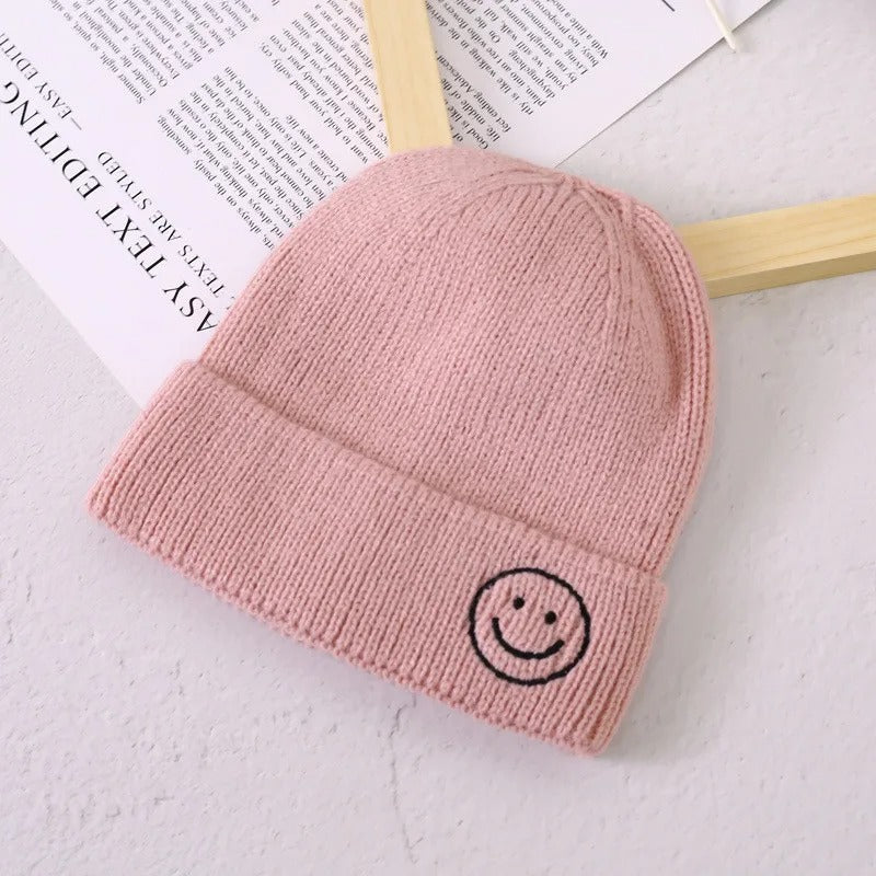Smiley Beanie für Kinder