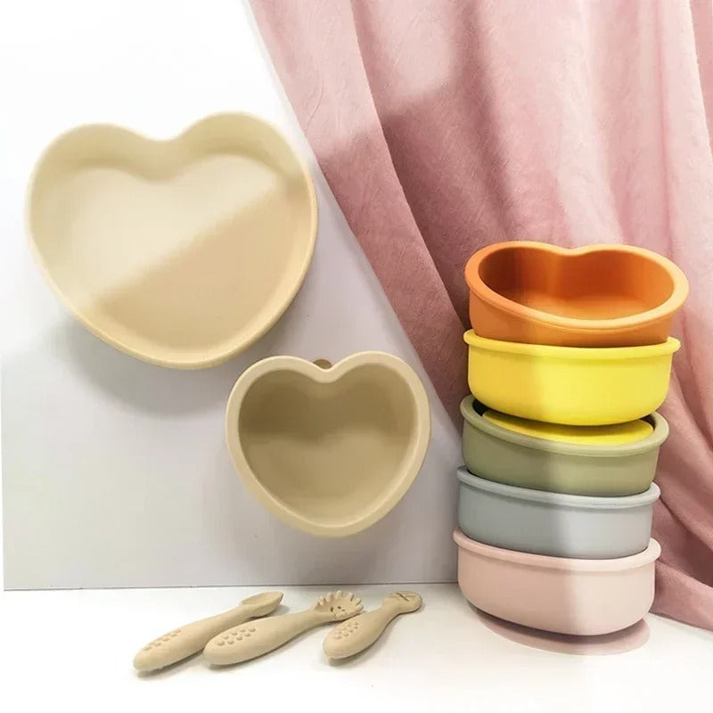 Silikon-Geschirrset für Kleinkinder