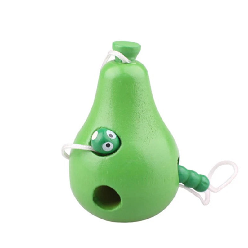 Montessori Spielzeug "Wurm isst Obst"