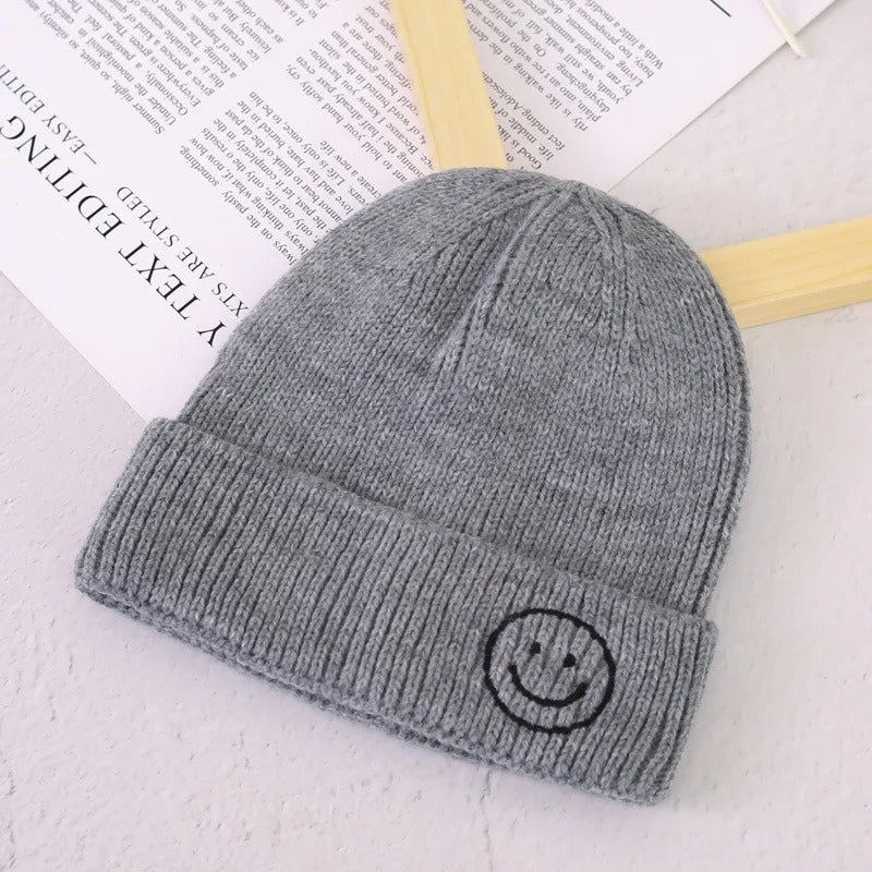 Smiley Beanie für Kinder