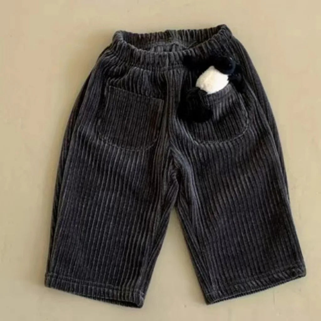 Gerippte Loose Fit Hose